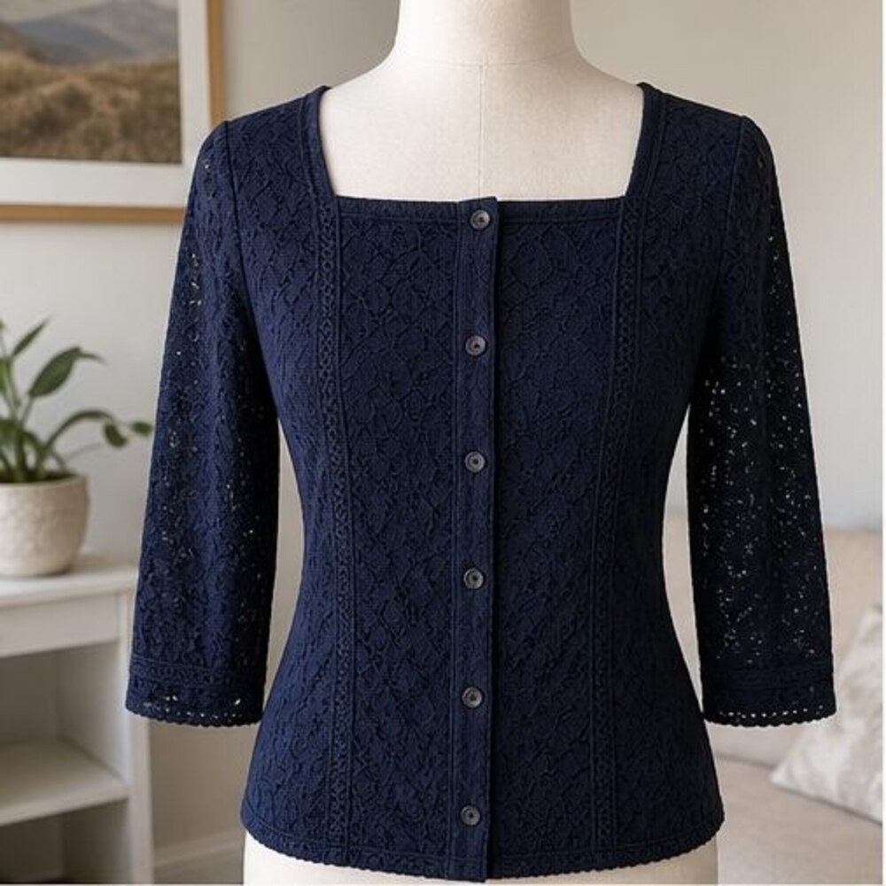 Navy Tunic Blouse